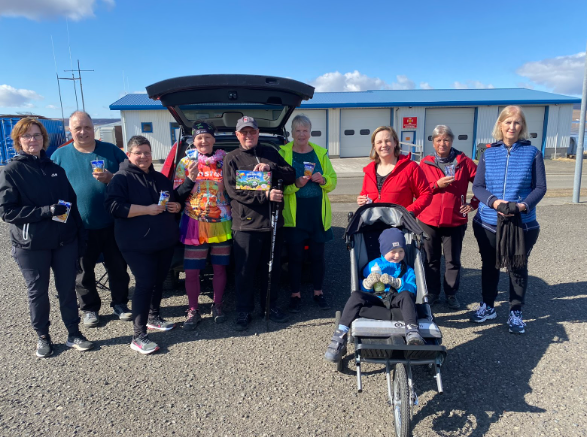 KVH bauð uppá drykki í 1.maí göngu einstakra barna