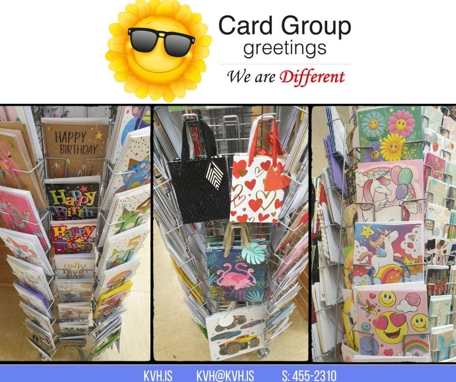 Gjafakort, gjafapokar, límmiðar og tatto frá Card Group