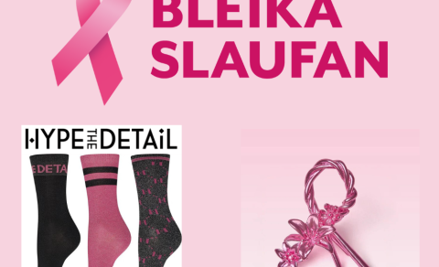 Bleika slaufan og fallegur sokkapakki