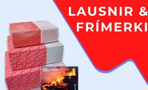 Frímerki og kassar í KVH